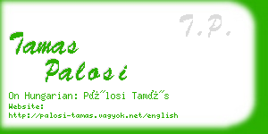 tamas palosi business card